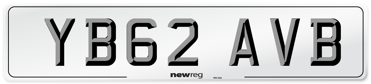 YB62 AVB Number Plate from New Reg